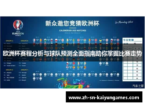 欧洲杯赛程分析与球队预测全面指南助你掌握比赛走势